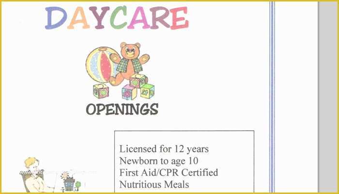 Free Daycare Templates Of 5 Daycare Flyers Templates