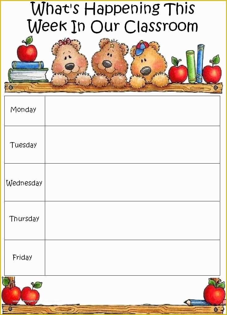 Free Daycare Templates Of Blank Lesson Plan Sheets 