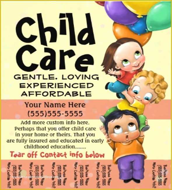 Free Daycare Templates Of Child Care Flyer Template Yourweek 45f669eca25e
