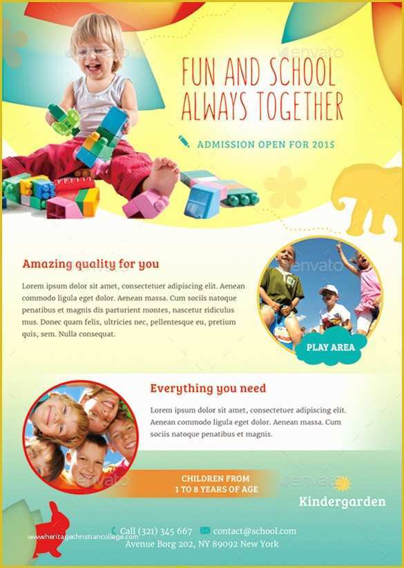 Free Daycare Templates Of Daycare Flyer Template – 24 Free Psd Ai Vector Eps