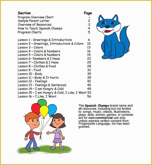 Free Daycare Templates Of Preschool Lesson Plan Template 7 Download Free