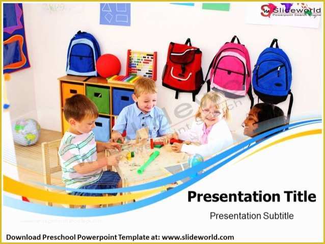 Free Daycare Templates Of Preschool Powerpoint Template Slide World
