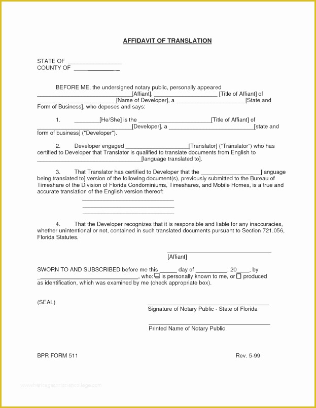 Free Death Certificate Translation Template Of Affidavit Truth Template Example Mughals