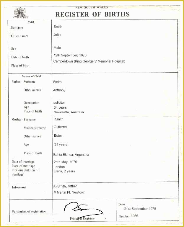 Free Death Certificate Translation Template Of Birth Certificate Word Template Sample Service Resume