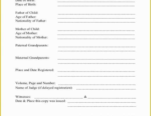 Free Death Certificate Translation Template Of Certificate form Templates