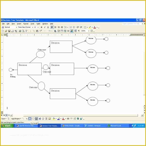 Free Decision Tree Template Excel Of Download A Decision Tree Template for Ms Word