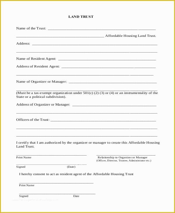 Free Declaration Of Trust Template Of Sample Will and Trust form 15 Free Documents In Pdf