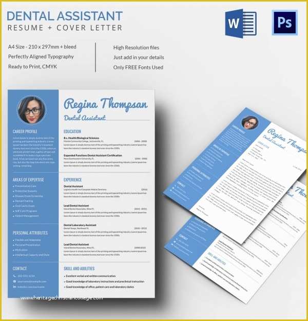 Free Dental Resume Templates Of Resume Templates – 127 Free Samples Examples & format