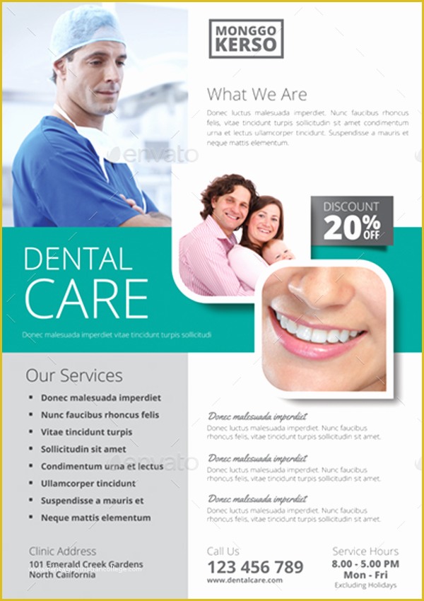 Free Dental Templates Of 30 Dental Flyer Templates Free Design Ideas Creative