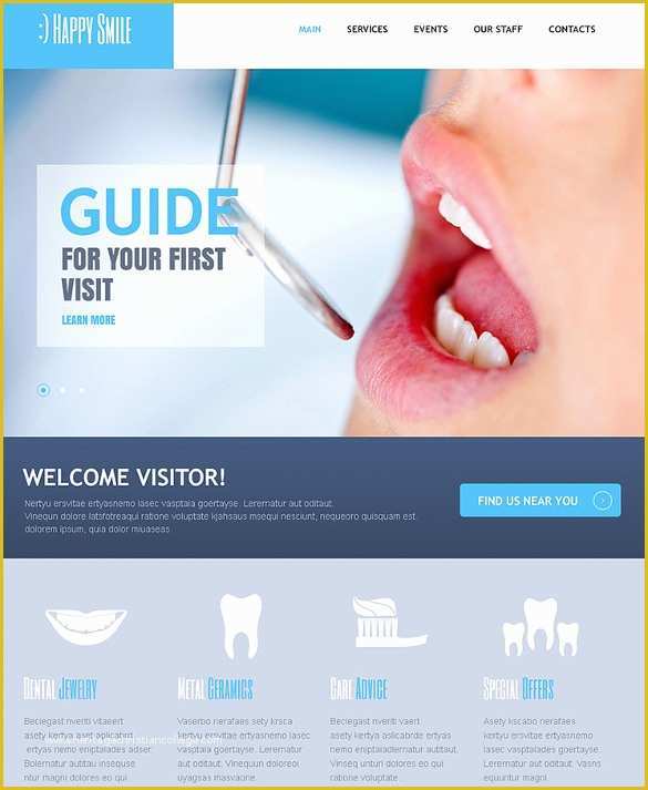 Free Dental Templates Of 36 Dental Website themes & Templates