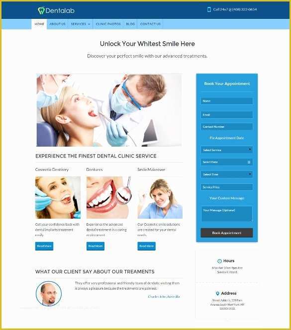 Free Dental Templates Of 36 Dental Website themes &amp; Templates