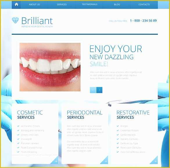 Free Dental Templates Of 36 Dental Website themes & Templates