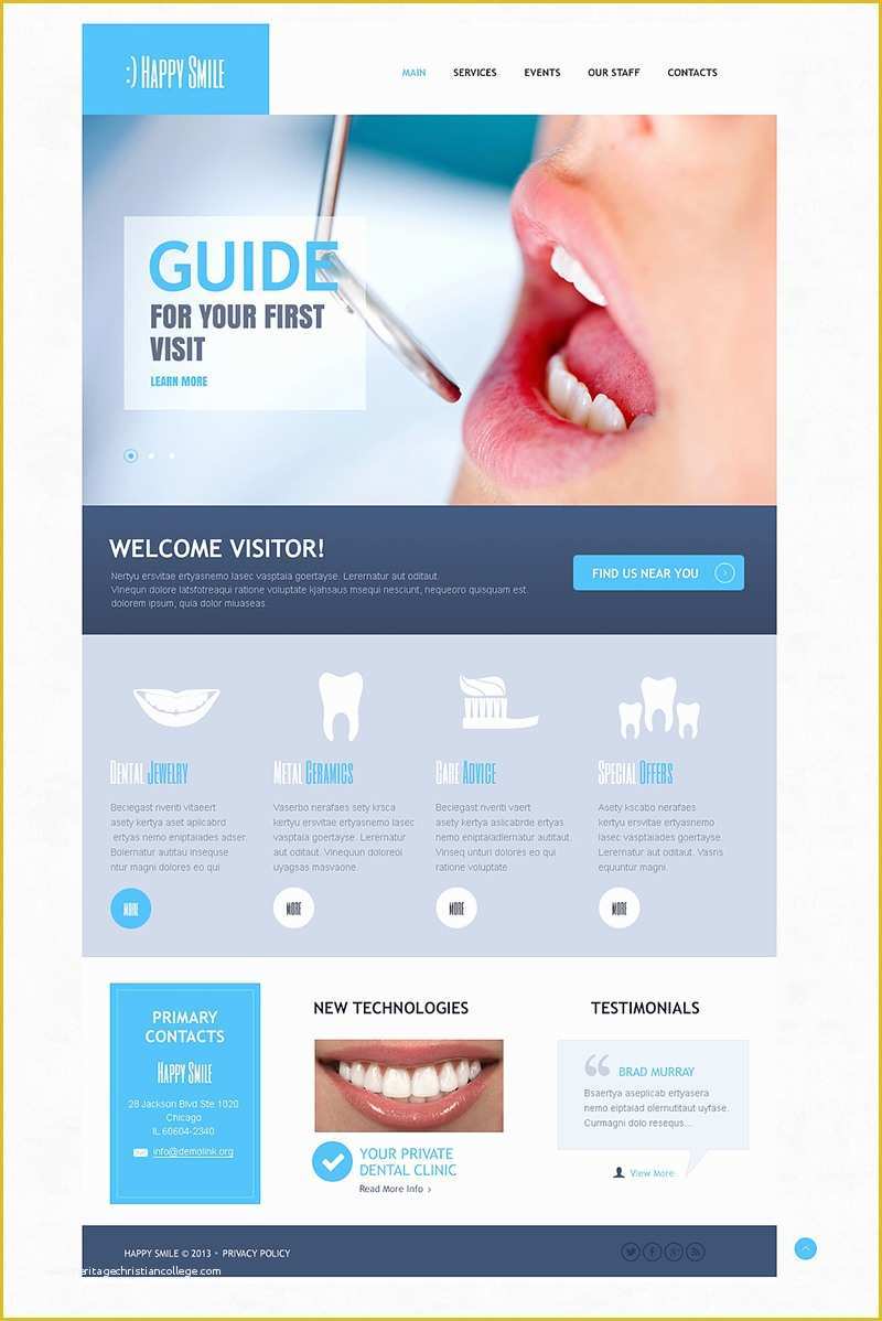 Free Dental Templates Of 9 Health Drupal themes