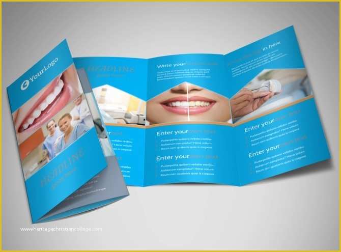 Free Dental Templates Of Dental Care Brochure Template Design Free Dental Brochure
