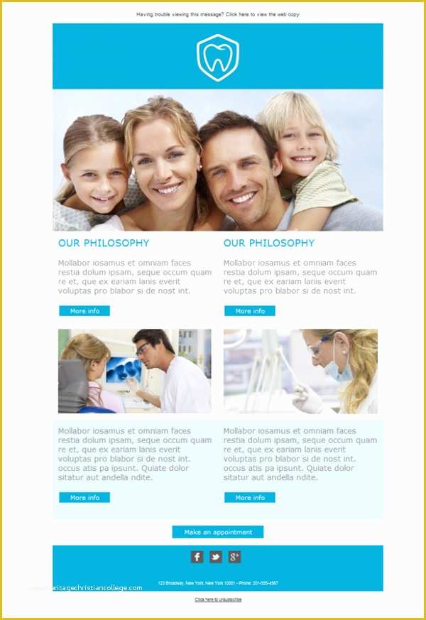 Free Dental Templates Of Dental Newsletter Template Free Free Email Templates