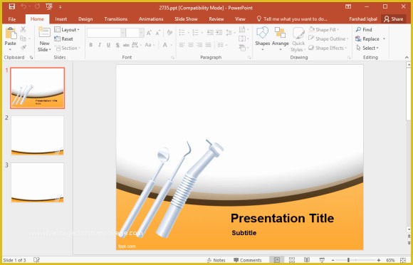 Free Dental Templates Of Free Dental Powerpoint Templates