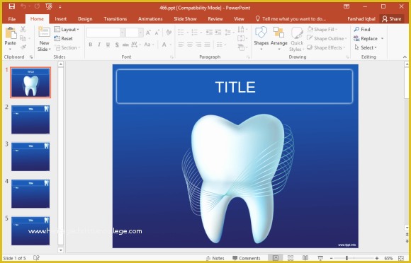 Free Dental Templates Of Free Dental Powerpoint Templates