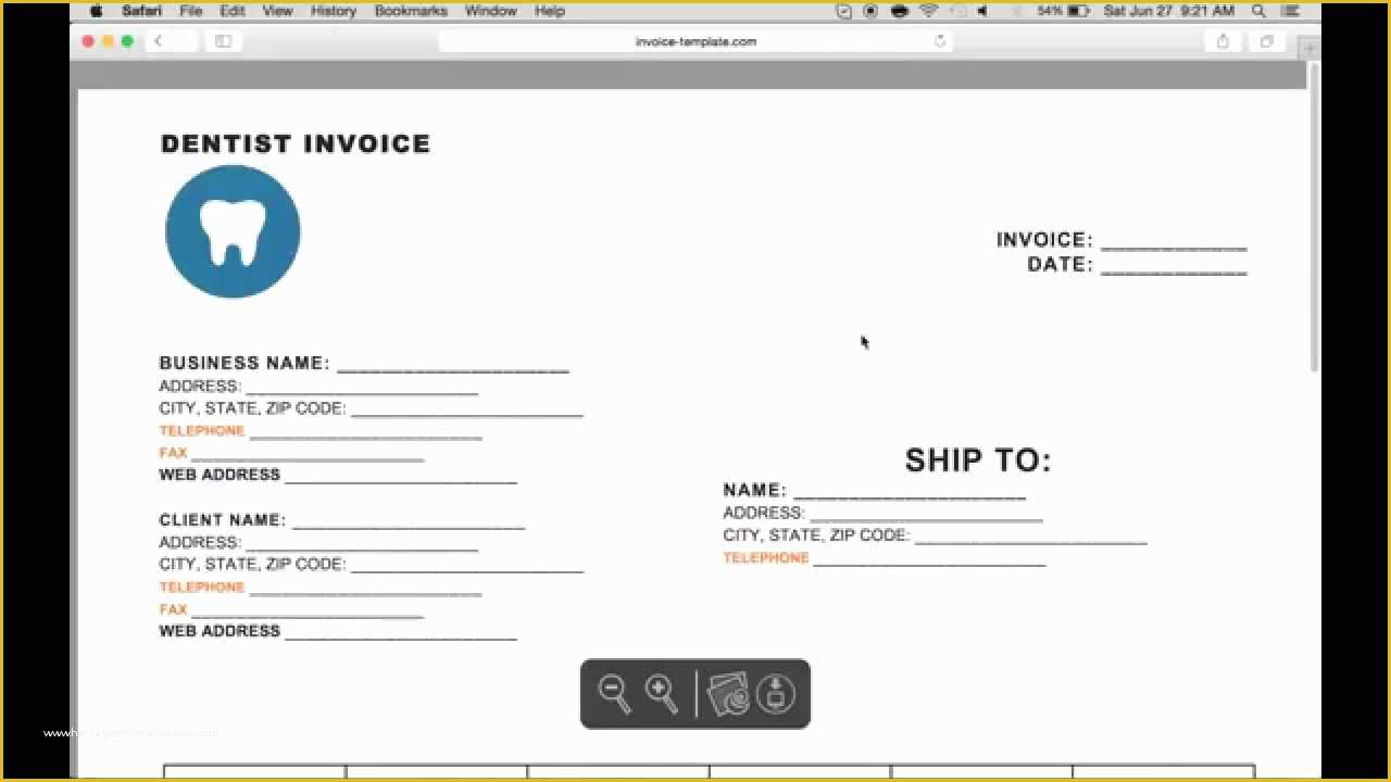 Free Dental Templates Of How to Make A Dental Invoice Excel Word
