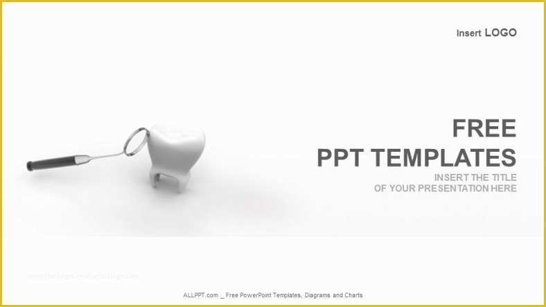 Free Dental Templates Of tooth and Dental Mirror Medical Powerpoint Templates