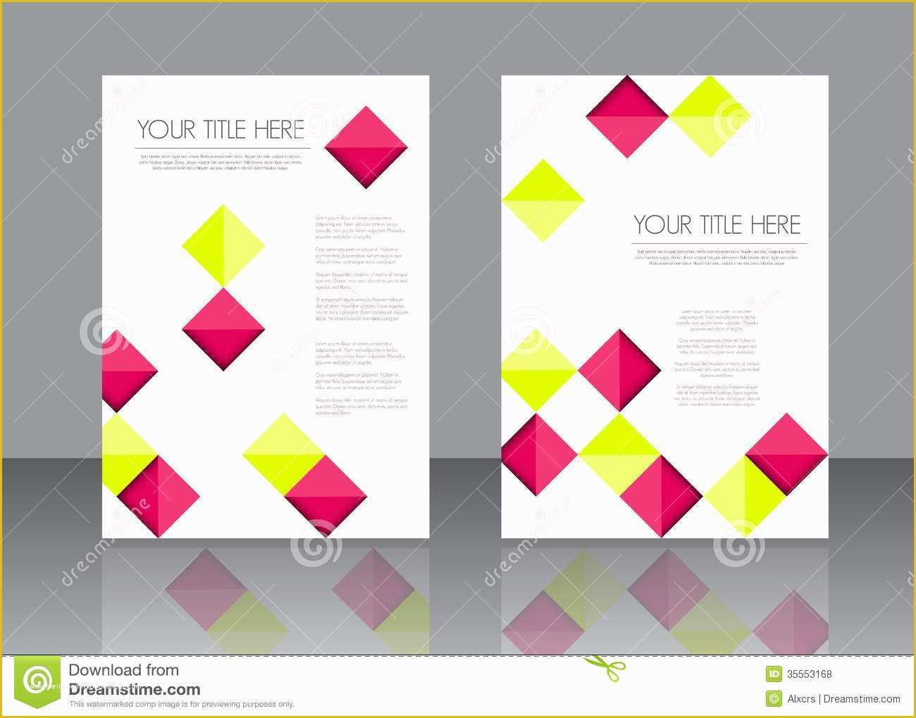 Free Design Templates Of Brochure Template Design Stock Vector Image Of Business