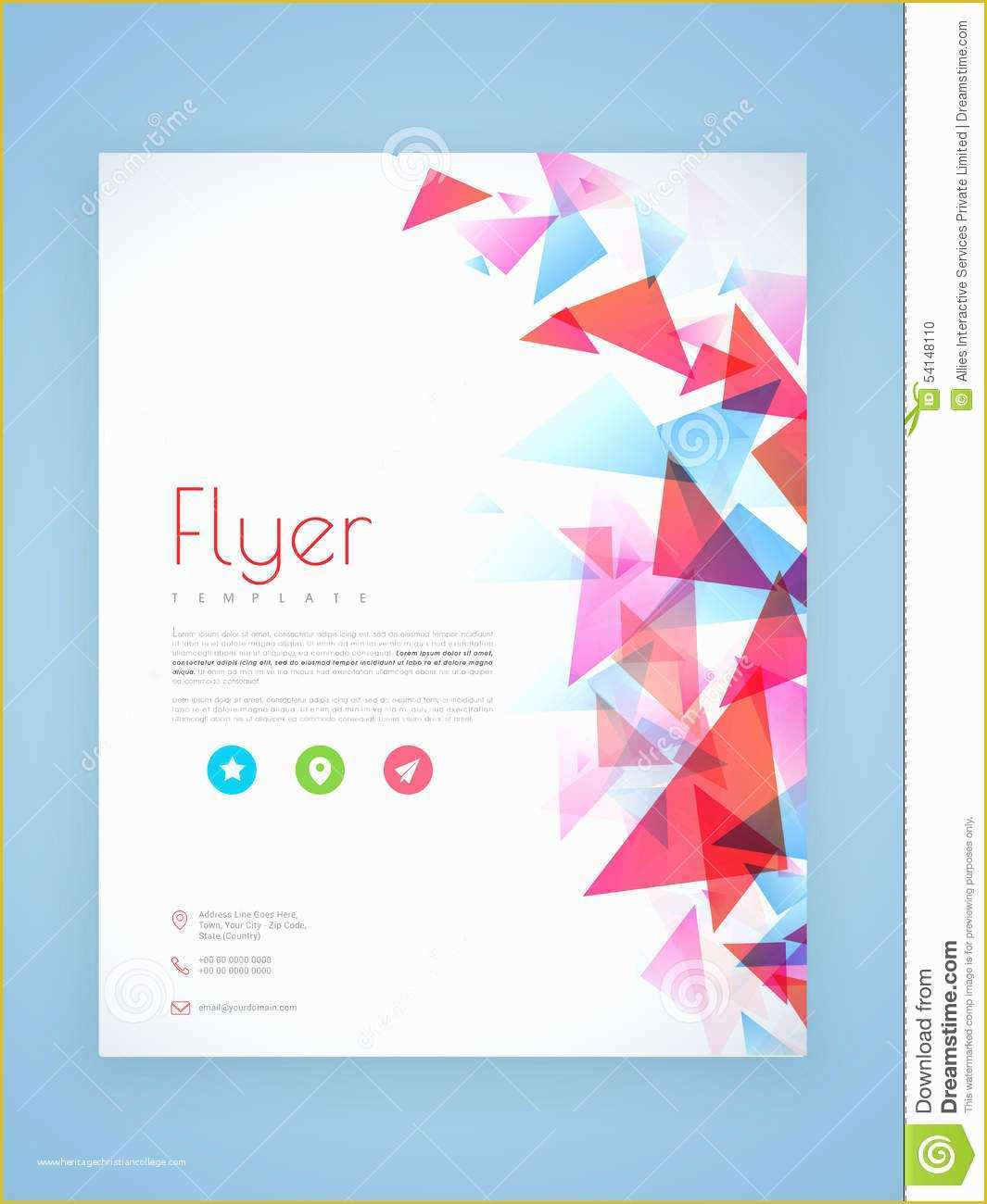 Free Design Templates Of Professional Flyer Template Brochure Design Stock