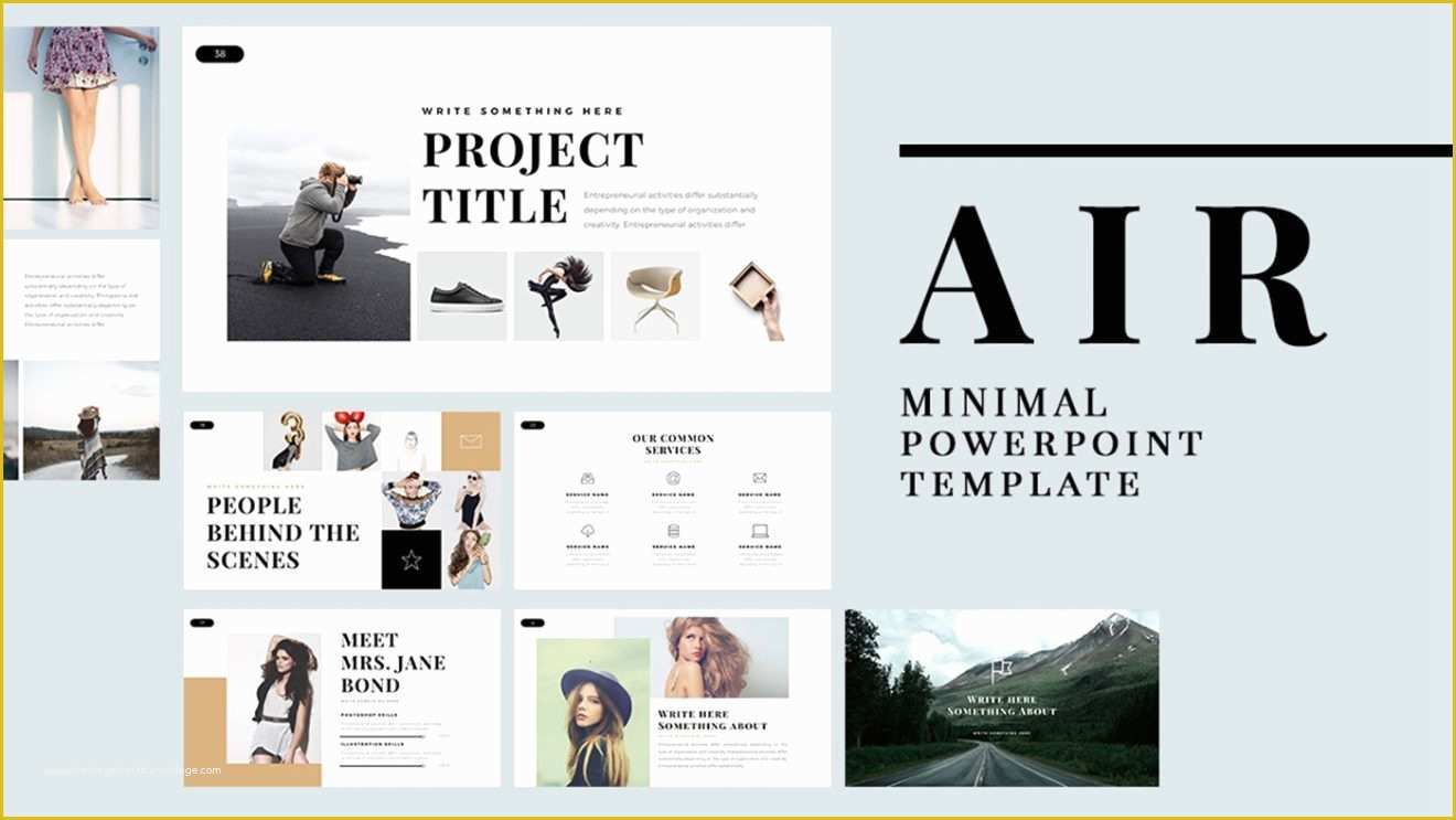 Free Design Thinking Powerpoint Template Of Air Free Powerpoint Template 9 Slides Just Free Slides