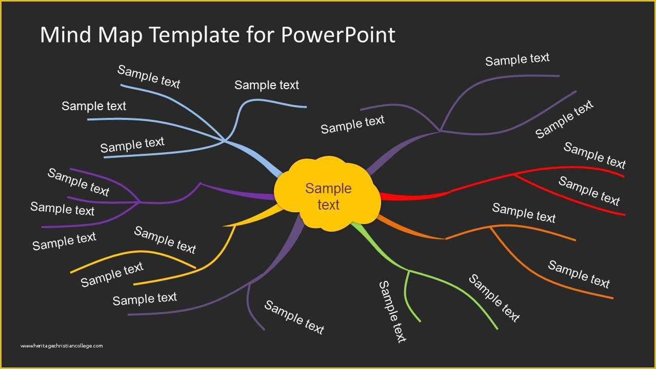 Free Design Thinking Powerpoint Template Of Creative Mind Map Template for Powerpoint Slidemodel