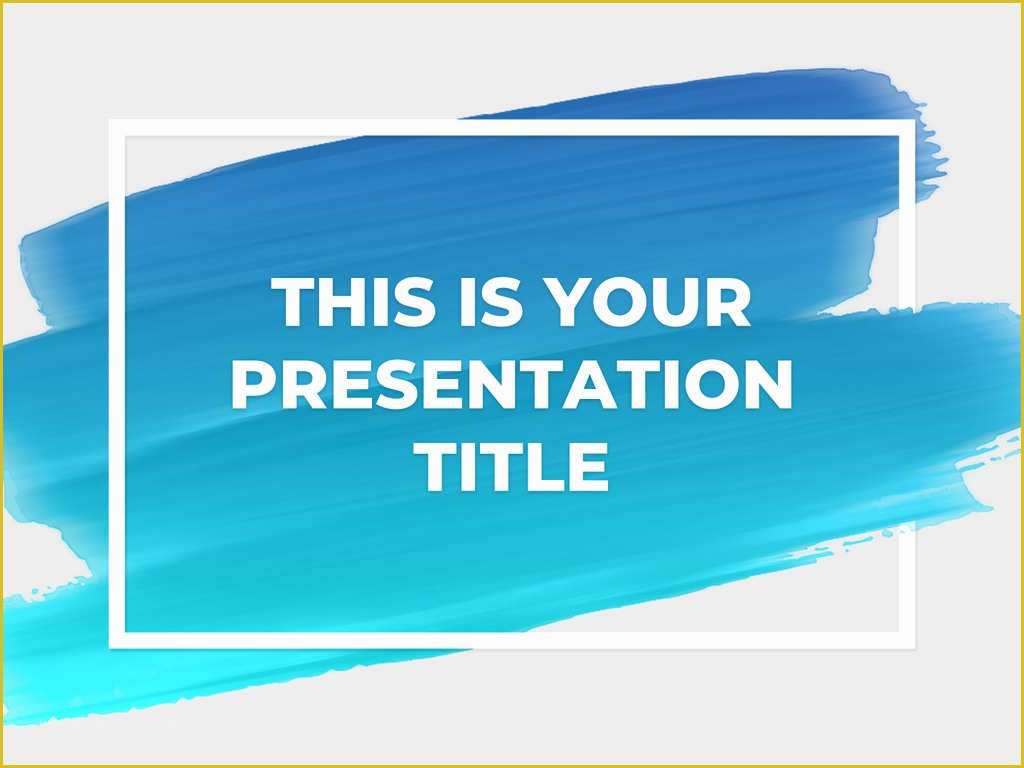 Free Design Thinking Powerpoint Template Of Free Artsy Powerpoint Template or Google Slides theme with