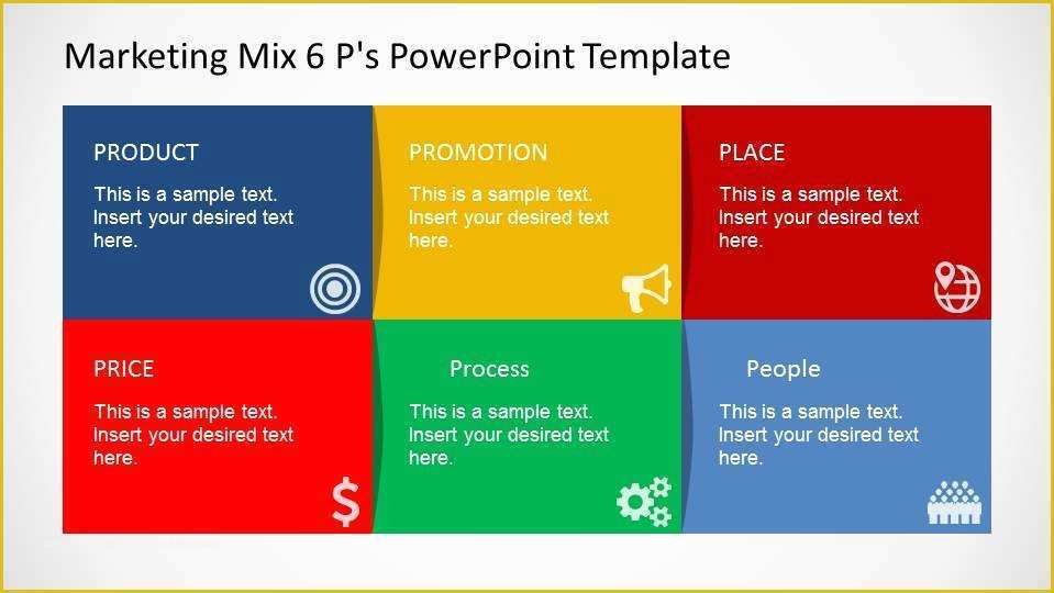 Free Design Thinking Powerpoint Template Of Marketing Mix 6 P S Powerpoint Template Slidemodel