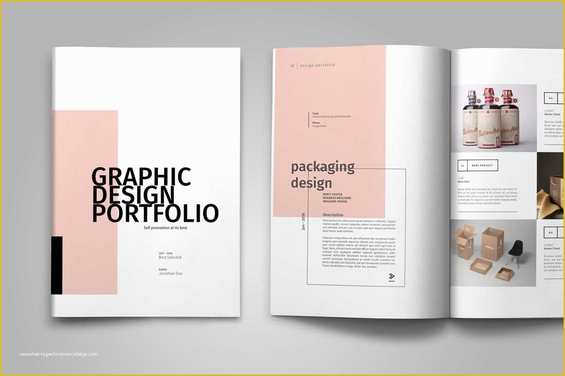 Free Designer Portfolio Template Of Graphic Design Portfolio Template