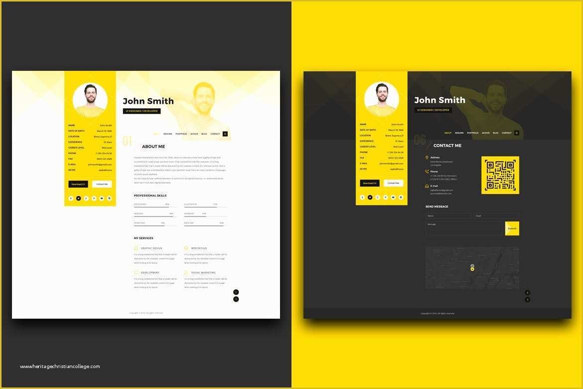 Free Designer Portfolio Template Of the Best Cv &amp; Resume Templates 50 Examples