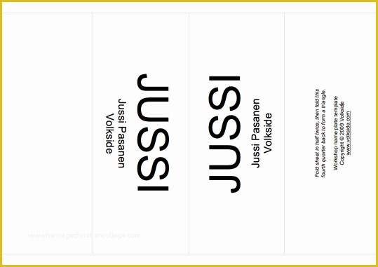 Free Desk Name Plate Template Of Workshop Tip Name Plate Template – Volkside