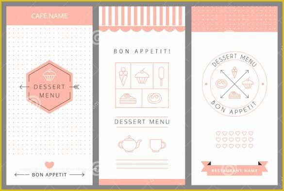 Free Dessert Menu Template Word Of Dessert Menu Templates – 21 Free Psd Eps format Download