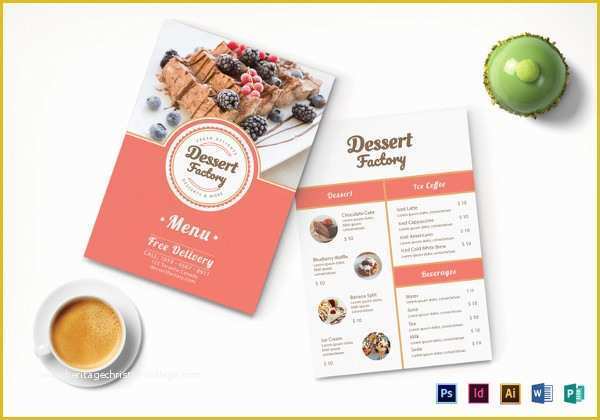 Free Dessert Menu Template Word Of Dessert Menu Templates – 21 Free Psd Eps format Download