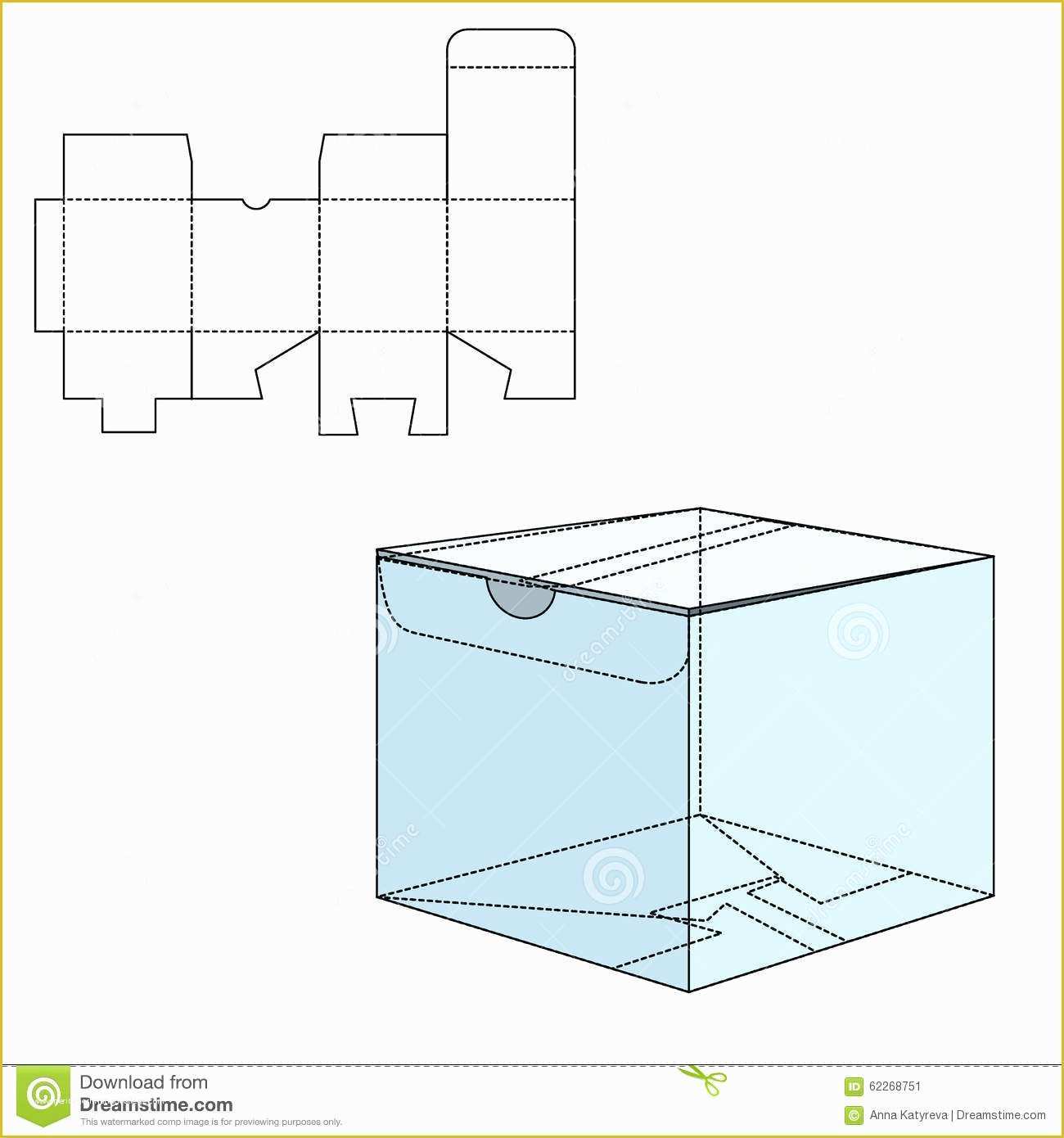 Free Die Cut Templates Of Box Cut Stock Vector Illustration Of Package Product