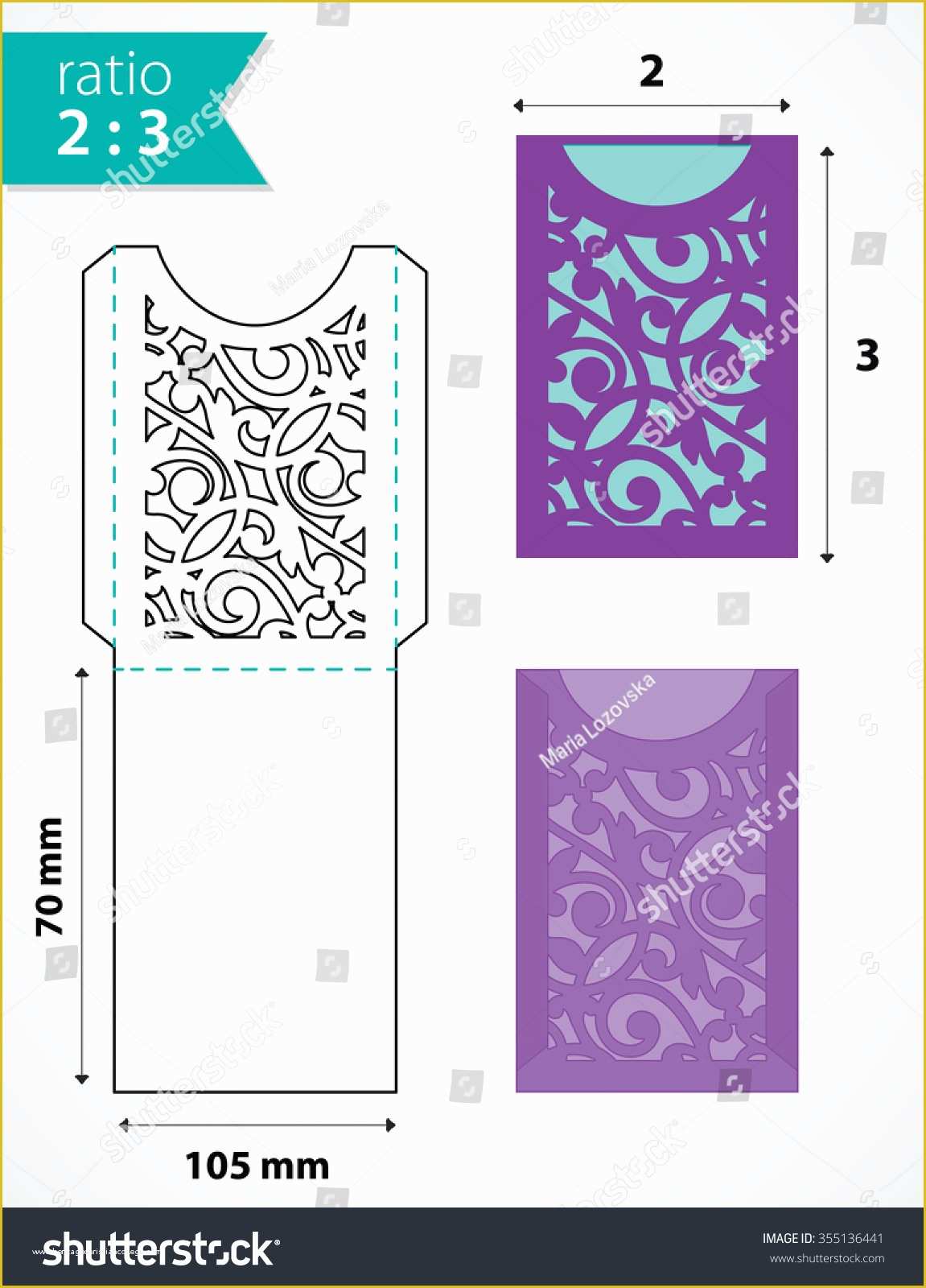 Free Die Cut Templates Of Die Cut Pocket Envelope Template with Cutout Pattern