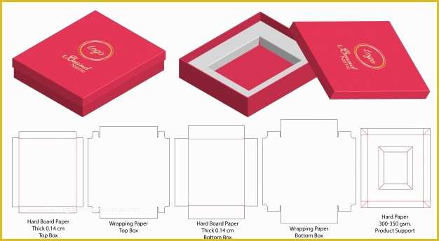 Free Die Cut Templates Of Packaging Vectors S and Psd Files