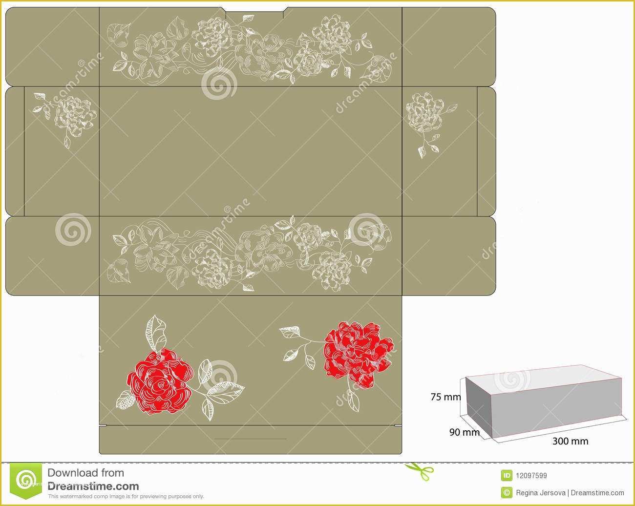 free-die-cut-templates-of-template-for-gift-box-with-die-cut-stock