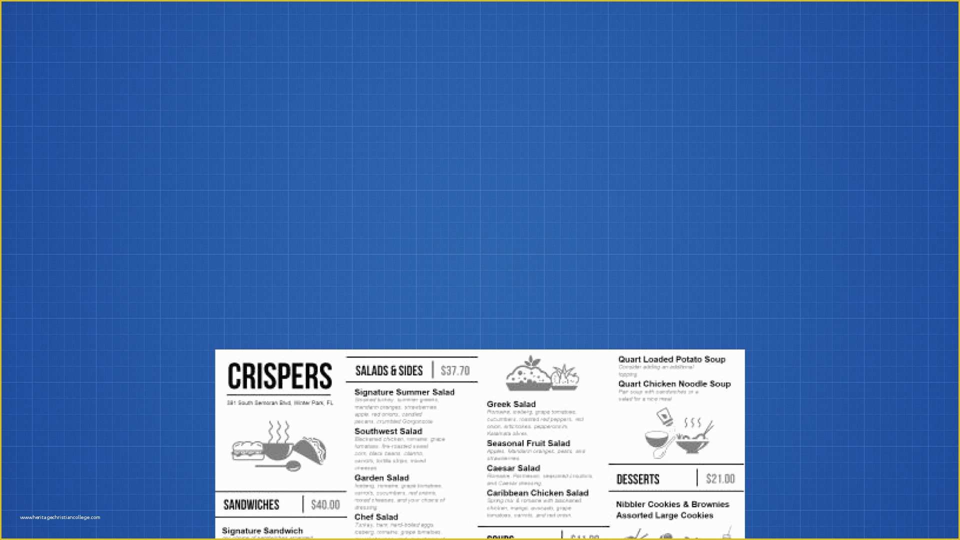 Free Digital Menu Templates Of Design A Digital Menu Board Free Template Included