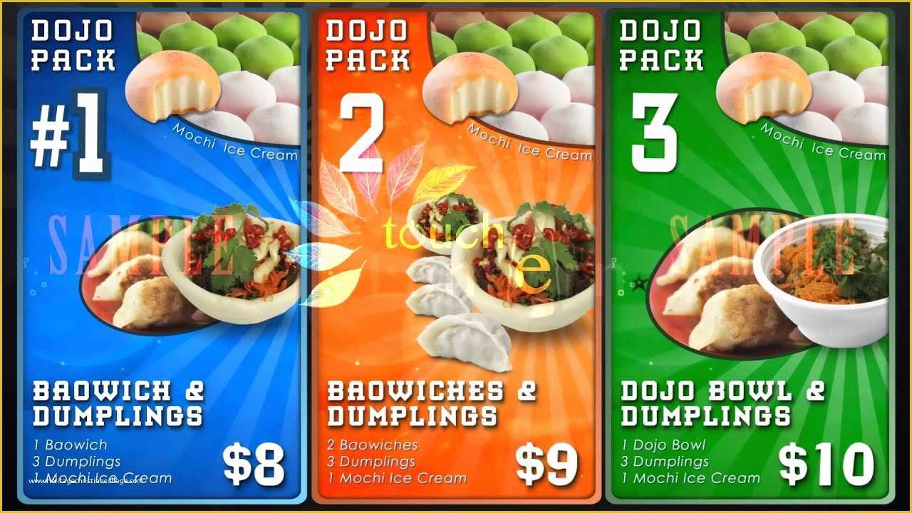 Free Digital Menu Templates Of Digital Menu Board System Food Menu 1512 touch Lantern