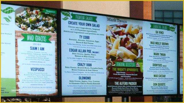 Free Digital Menu Templates Of Menu Board Design Modern Menu Board Design Printable and