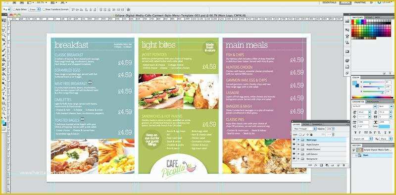 Free Digital Menu Templates Of Menu Board Template Free Digital Signage Templates O Psd