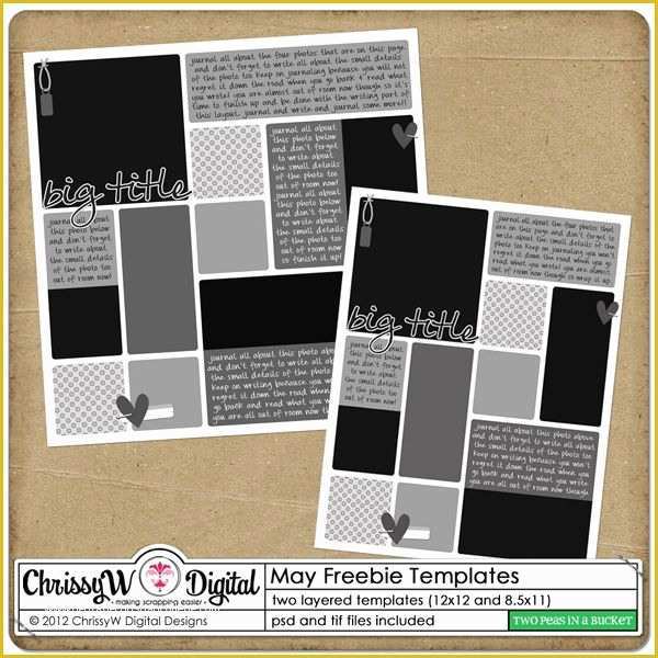 Free Digital Scrapbooking Templates Of 17 Best Images About Digital Scrapbook Freebies On