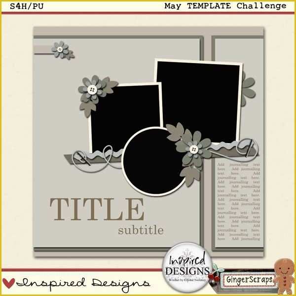 Free Digital Scrapbooking Templates Of Free Digital Scrapbook Template by Inspired Designs