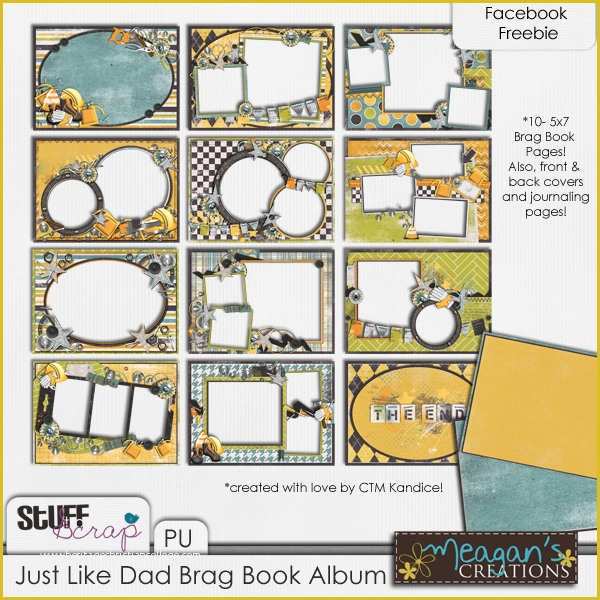 Free Digital Scrapbooking Templates Of Freebies 5 Father S Day themed Digital Scrapbook Kits and
