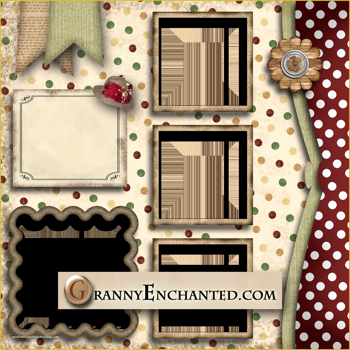 Free Digital Scrapbooking Templates Of Granny Enchanted S Blog Free Newsprint Right Digital