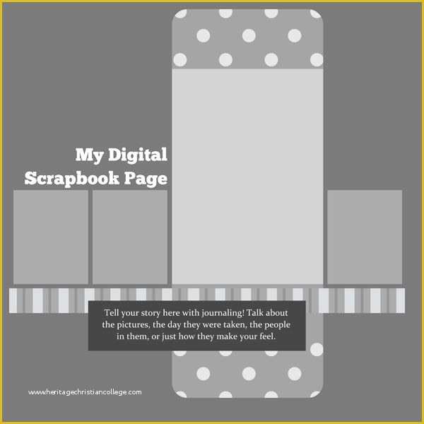 Free Digital Scrapbooking Templates Of Scrapbook Layout Templates