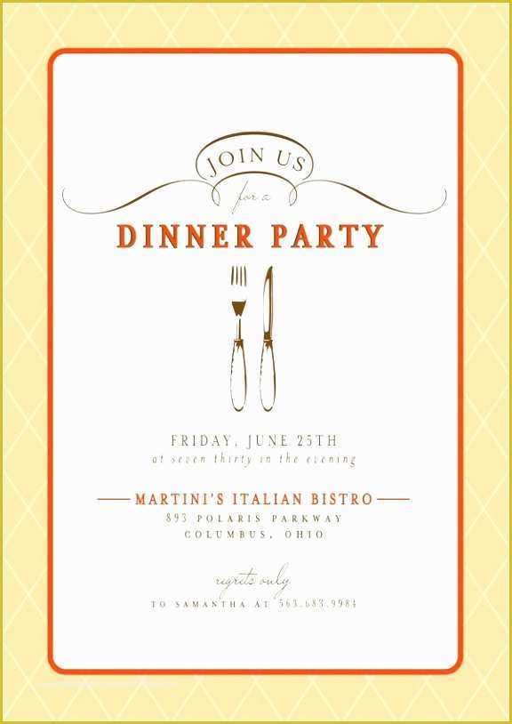 Free Dinner Party Invitation Templates Of 6 Free Dinner Party Invitation Templates Oeeyl