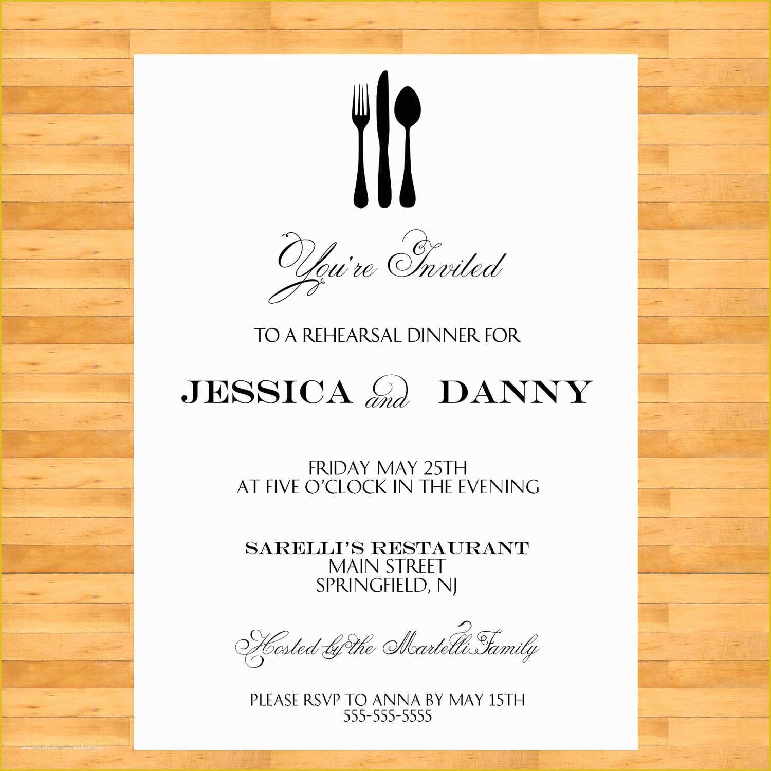Free Dinner Party Invitation Templates Of Dinner Party Invitations Templates thebridgesummit Best