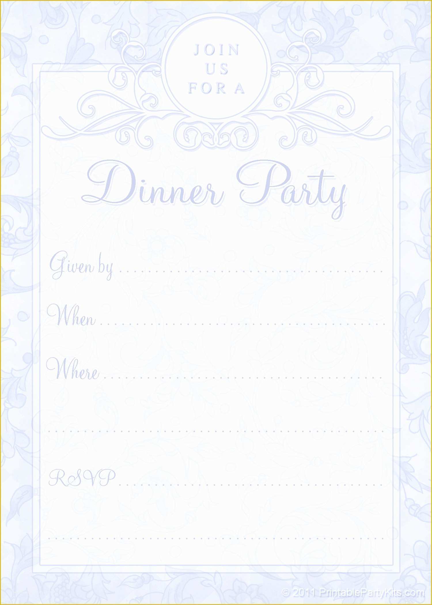 Free Dinner Party Invitation Templates Of Free Printable Dinner Party Invitations Templates